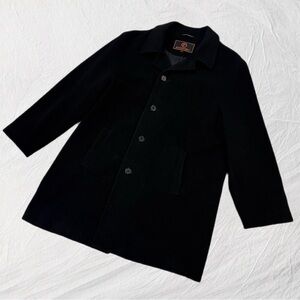 Rockport Men's Wool  Trench Coat, Black Size  XL, Made In Ukraine